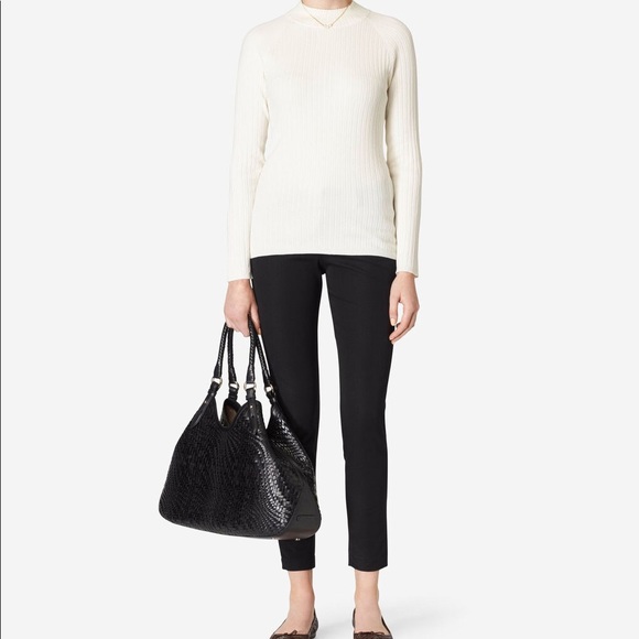 Cole Haan Genevieve Woven Triangle Leather Tote - Picture 5 of 5